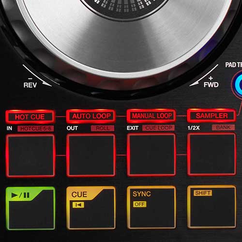 DDJ-SB2 performance pads